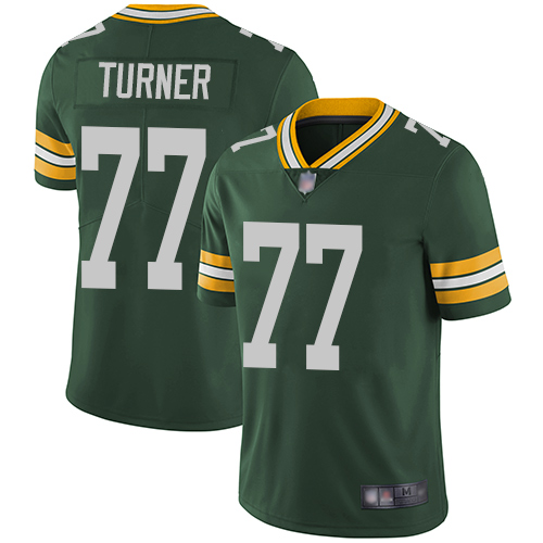 Green Bay Packers Limited Green Men #77 Turner Billy Home Jersey Nike NFL Vapor Untouchable